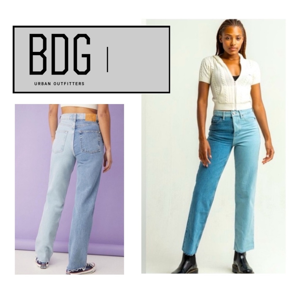 BDG Women's “Pax”‎ two tone jeans
